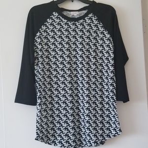 LuLaRoe Randy Baseball T Sz L NWT